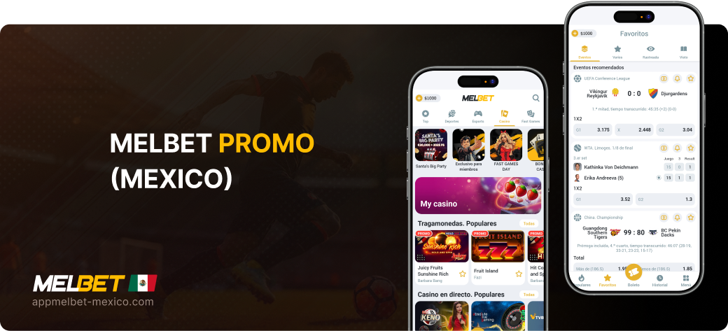 Melbet promo (Mexico) - App Melbet México